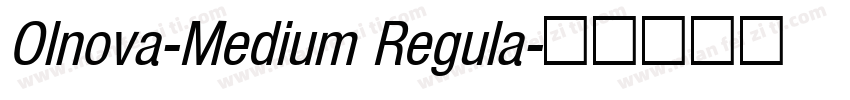 Olnova-Medium Regula字体转换